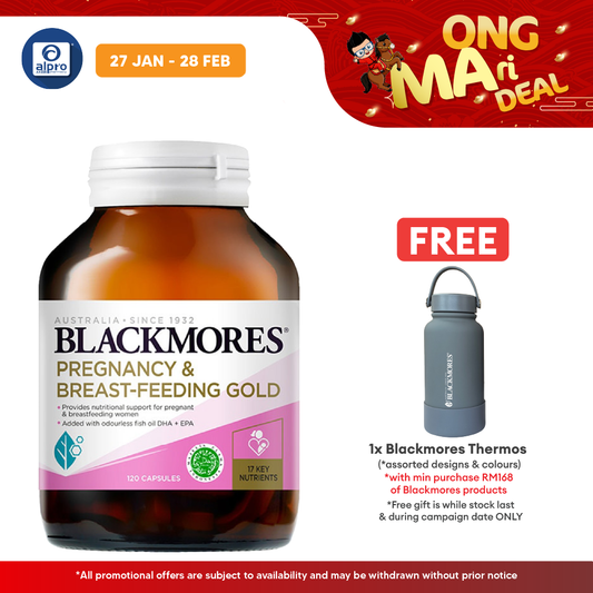 Blackmores Pregnancy And Breast-Feeding Gold 120s | For Pregnant and Nursing Mothers Blackmores
