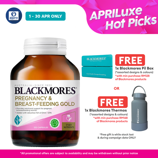 Blackmores Pregnancy And Breast-Feeding Gold 120s | For Pregnant and Nursing Mothers Blackmores