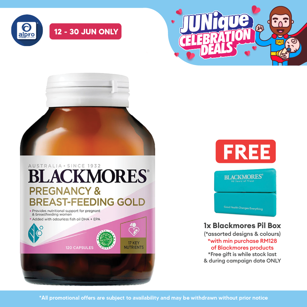 Blackmores Pregnancy And Breast-Feeding Gold 120s | For Pregnant and Nursing Mothers Blackmores
