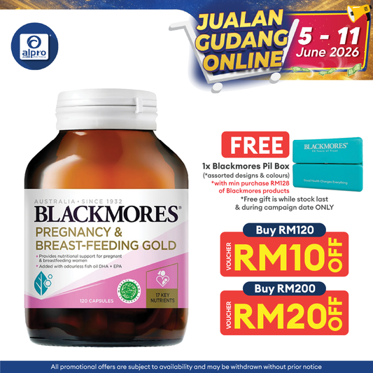 Blackmores Pregnancy And Breast-Feeding Gold 120s | For Pregnant and Nursing Mothers Blackmores
