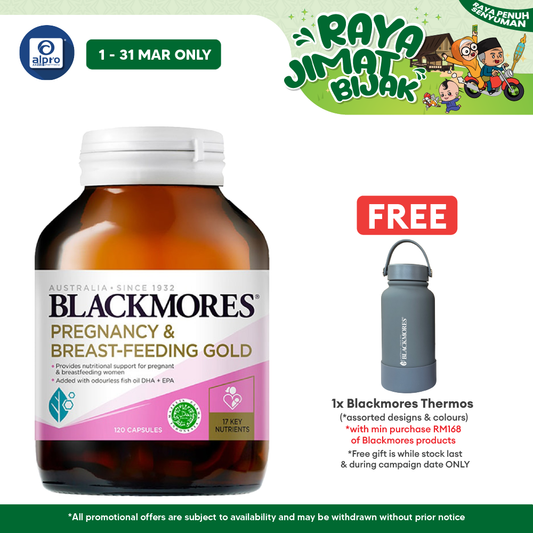 Blackmores Pregnancy And Breast-Feeding Gold 120s | For Pregnant and Nursing Mothers Blackmores
