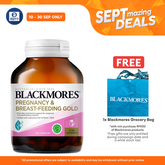Blackmores Pregnancy And Breast-Feeding Gold 120s | For Pregnant and Nursing Mothers Alpro Pharmacy