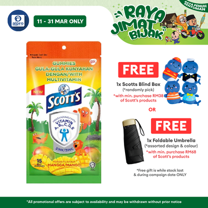 Scotts Multivit Gummies Mango 15s Scotts