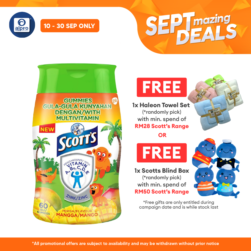Scotts Multivit Gummies Mango 60s | Provides High Zinc Scotts