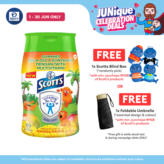 Scotts Multivit Gummies Mango 60s | Provides High Zinc Scotts
