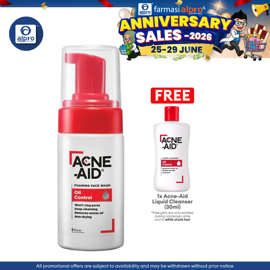 Acne-Aid Foaming Face Wash 100ml | For Deep Pore Cleansing Acne-Aid