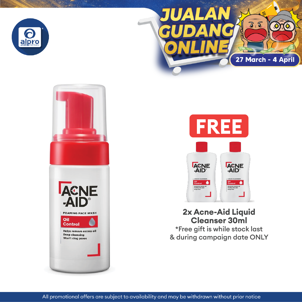 Acne-Aid Foaming Face Wash 100ml | For Deep Pore Cleansing Acne-Aid