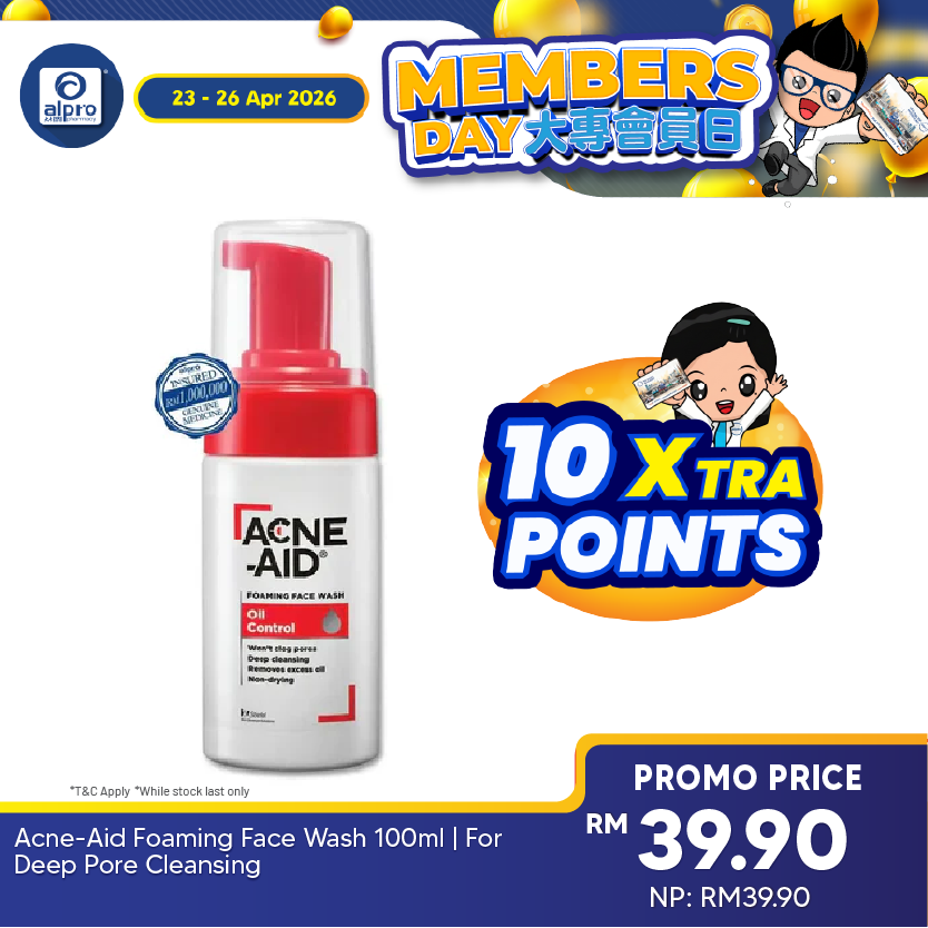 Acne-Aid Foaming Face Wash 100ml | For Deep Pore Cleansing Acne-Aid