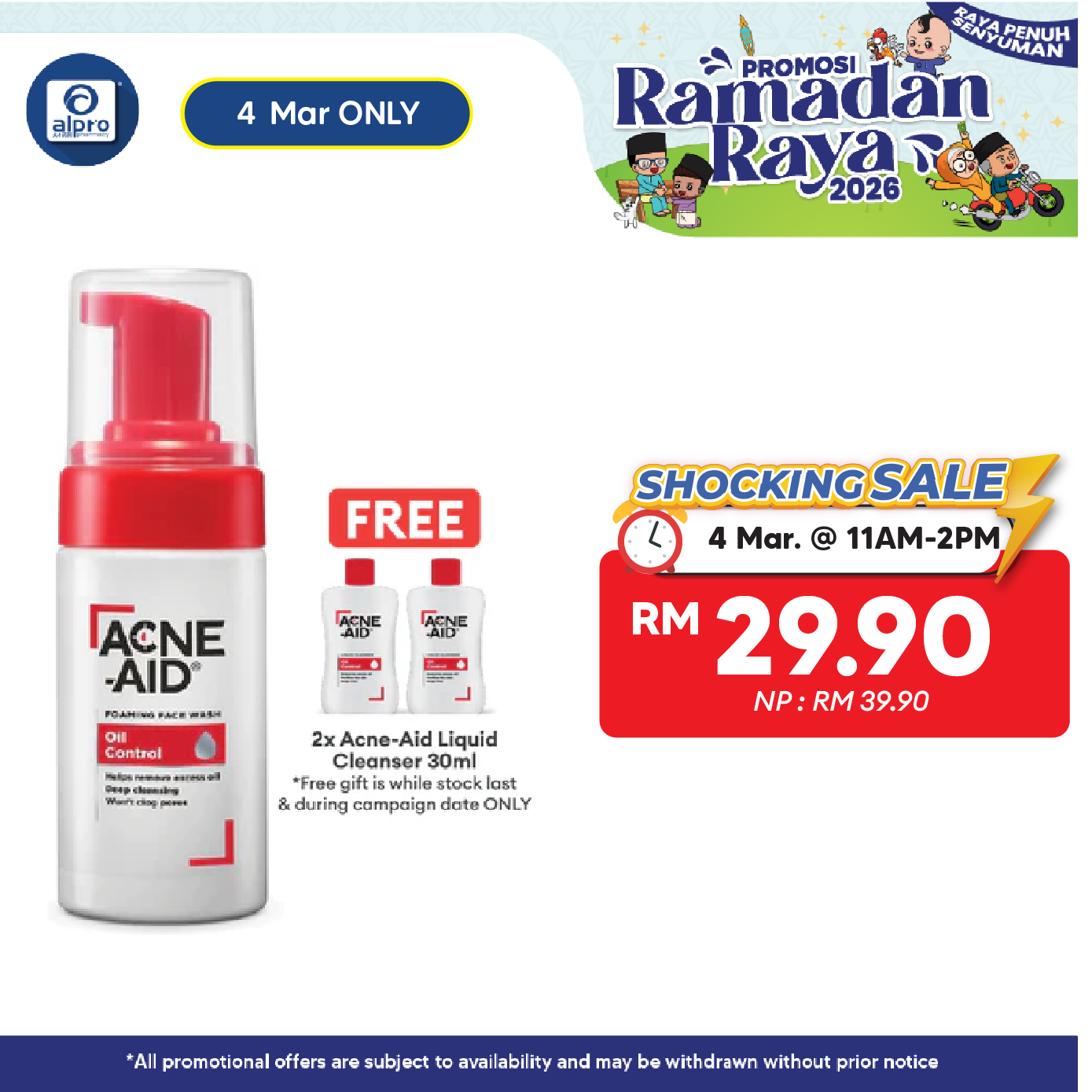 Acne-Aid Foaming Face Wash 100ml | For Deep Pore Cleansing Acne-Aid