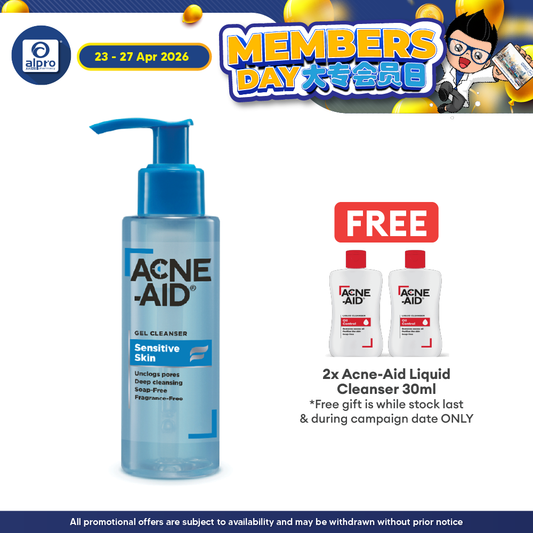 Acne-Aid Sensitive Gel Cleanser 100ml | Deep Pore Cleansing Acne-Aid