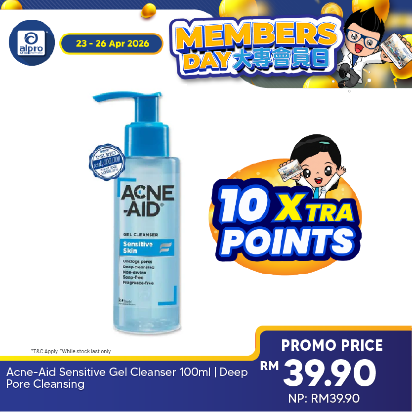 Acne-Aid Sensitive Gel Cleanser 100ml | Deep Pore Cleansing Acne-Aid