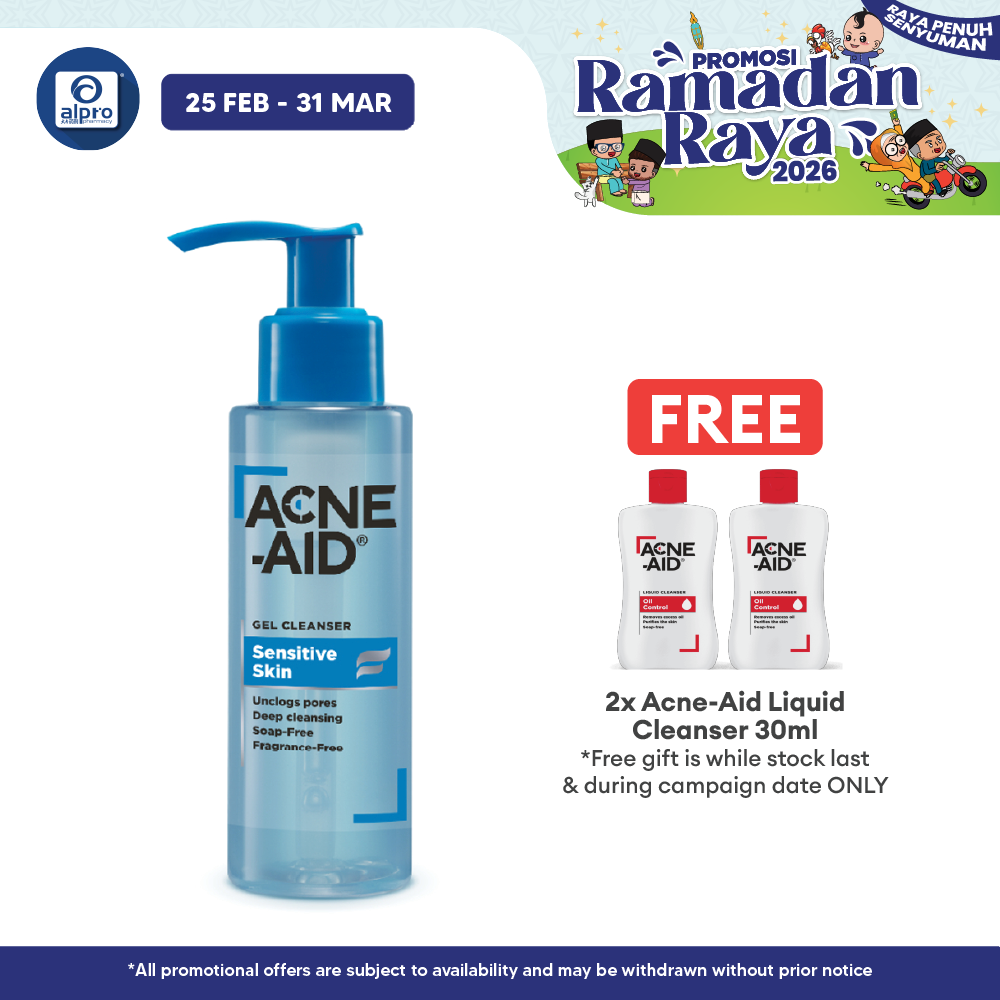 Acne-Aid Sensitive Gel Cleanser 100ml | Deep Pore Cleansing Acne-Aid