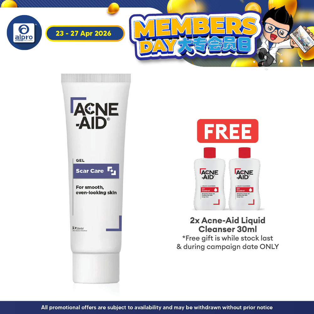 Acne-Aid Scar Gel 10g | Reduce Dark Spots & Smoothen Skin Acne-Aid