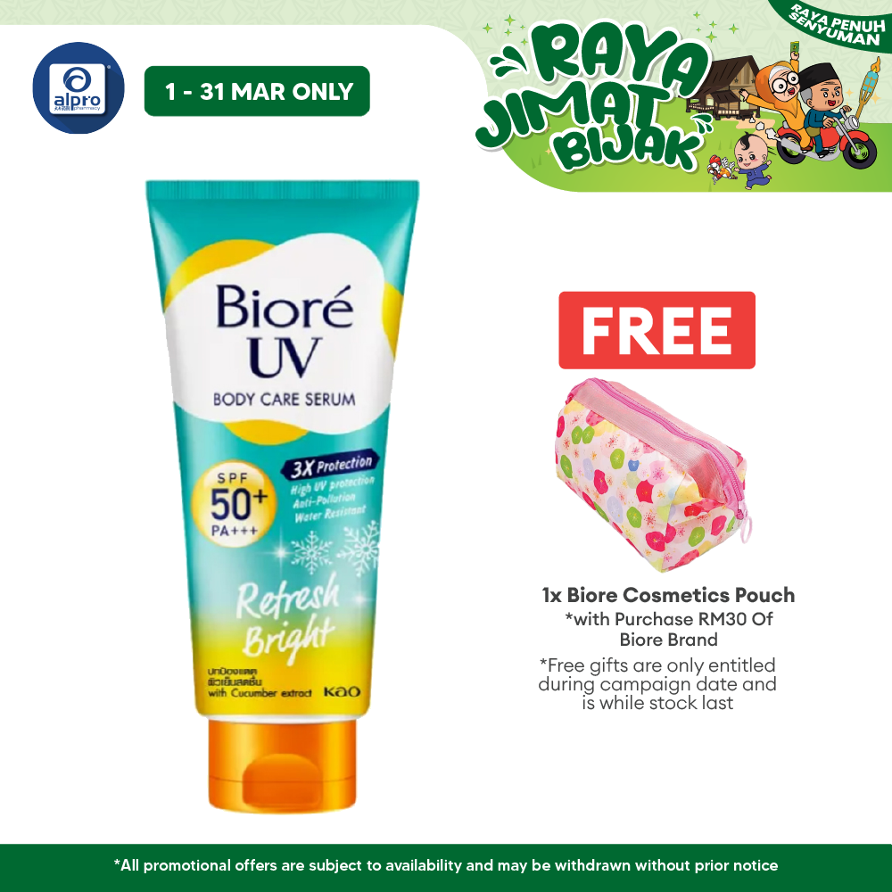 Biore Uv Anti-Pollution Body Care Serum Refresh Bright Spf50+ 150ml Biore