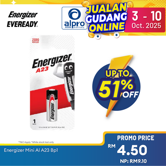 Energizer Mini Al A23 Bp1 Alpro Pharmacy