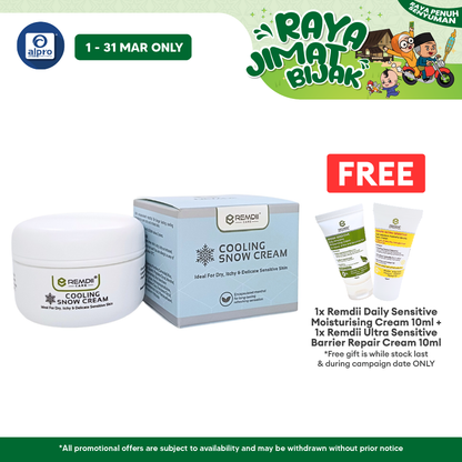 Remdii Cooling Snow Cream 30g | Snow Like Texture & Rapid Itch-Relief Remdii