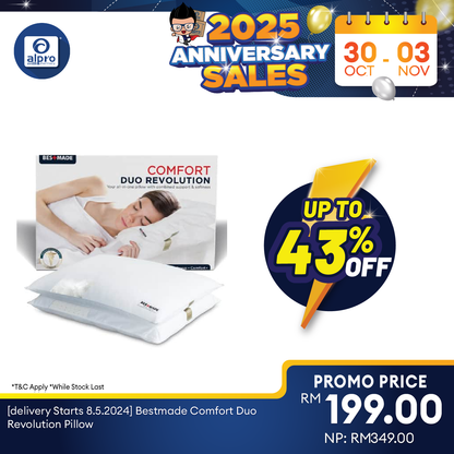 Bestmade Comfort Duo Revolution Pillow | Helps Neck Discomfort Alpro Pharmacy
