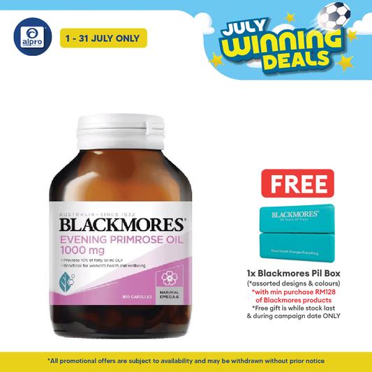 Blackmores Evening Primrose 1000mg 100s | Support for Women’s Health Blackmores