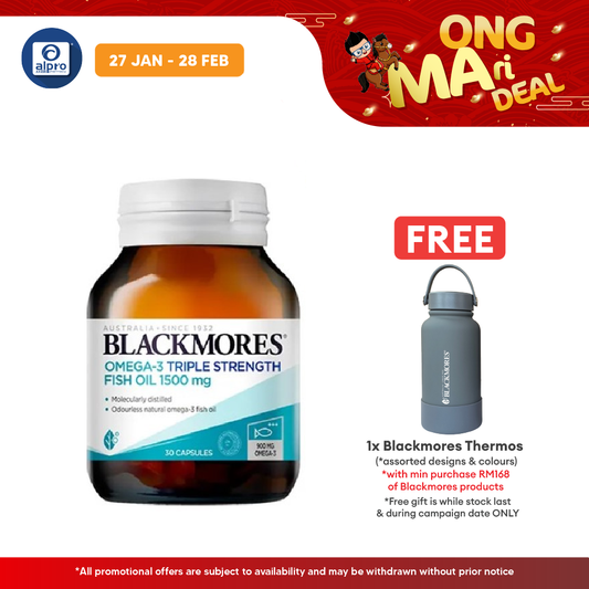 Blackmores Omega 3 Triple Strength Fish Oil 1500 Mg 30s | Helps Relief Inflammation Blackmores