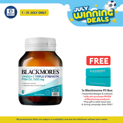 Blackmores Omega 3 Triple Strength Fish Oil 1500 Mg 30s | Helps Relief Inflammation Blackmores