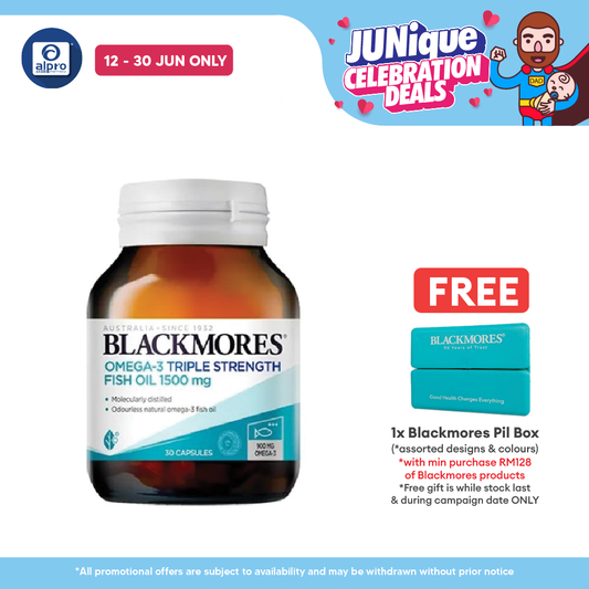 Blackmores Omega 3 Triple Strength Fish Oil 1500 Mg 30s | Helps Relief Inflammation Blackmores