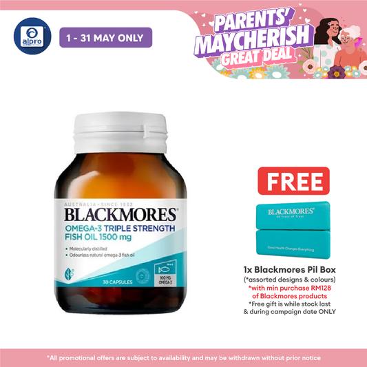 Blackmores Omega 3 Triple Strength Fish Oil 1500 Mg 30s | Helps Relief Inflammation Blackmores
