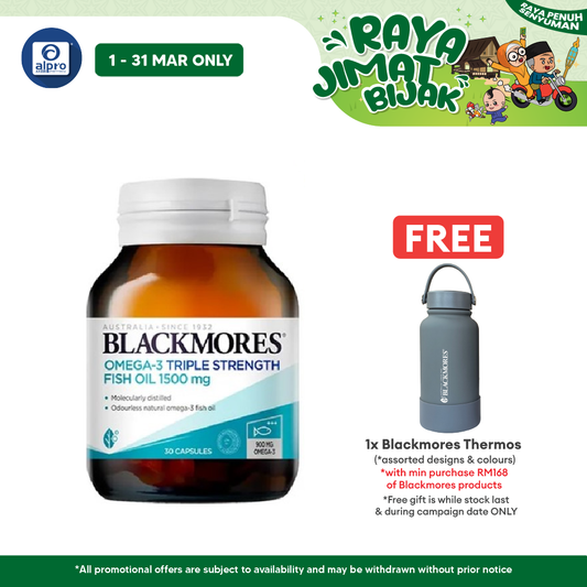 Blackmores Omega 3 Triple Strength Fish Oil 1500 Mg 30s | Helps Relief Inflammation Blackmores