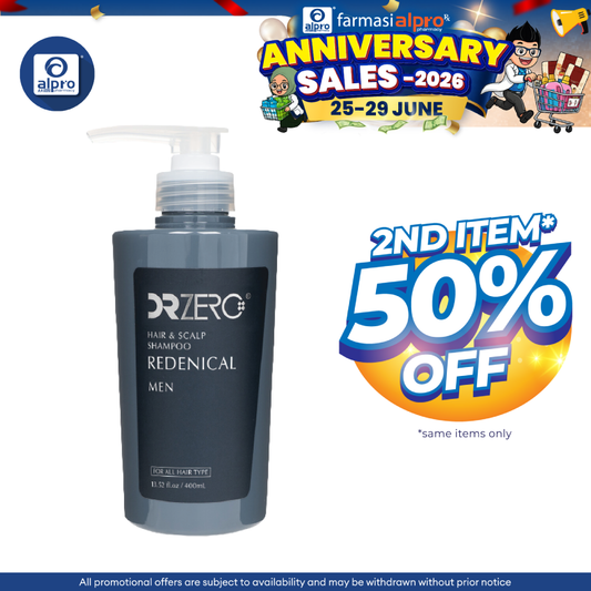Sugi Dr Zero Redenical Hair & Scalp Shampoo Men 400ml | Keeps Hair Healthy Dr Zero, Sugi