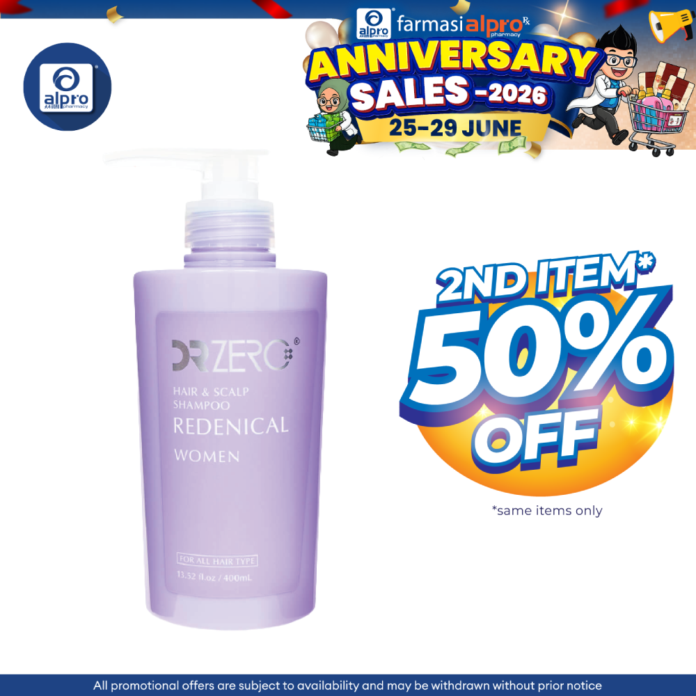 Sugi Dr Zero Redenical Hair & Scalp Shampoo Women 400ml | Anti-Hair Loss & Prevent Dry Scalp Dr Zero, Sugi