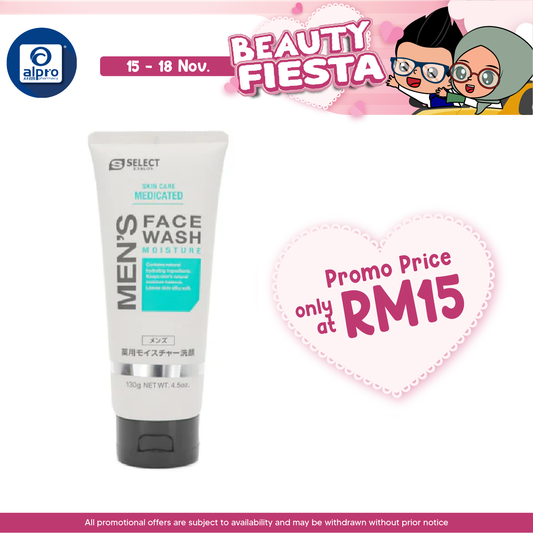 Sugi S Select Men's Face Wash Moisture 130g | Gently Face Cleansing