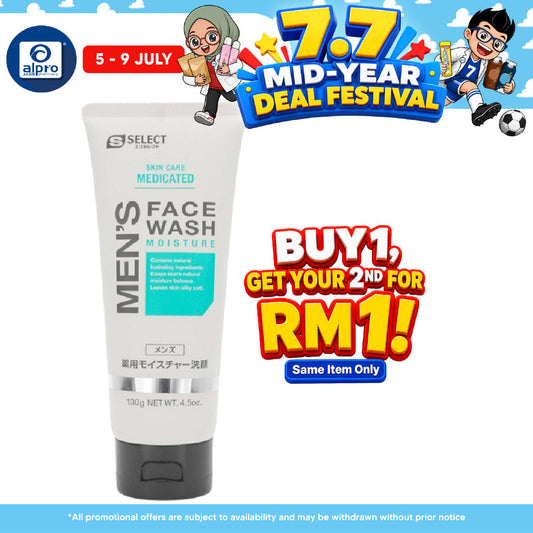 Sugi S Select Men's Face Wash Moisture 130g | Gently Face Cleansing S Select, Sugi