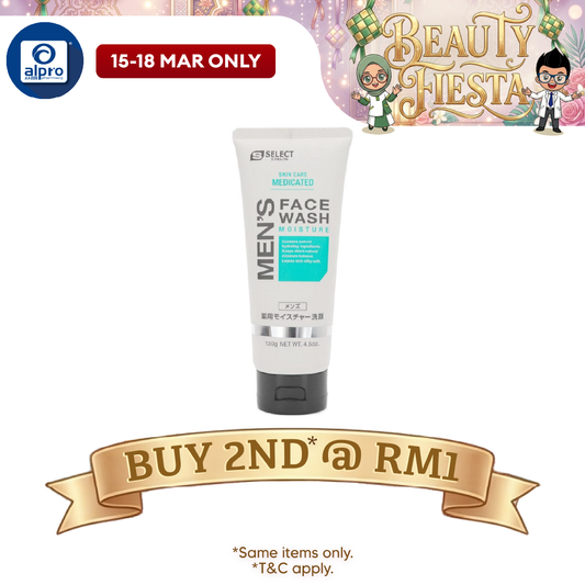 Sugi S Select Men's Face Wash Moisture 130g | Gently Face Cleansing S Select, Sugi