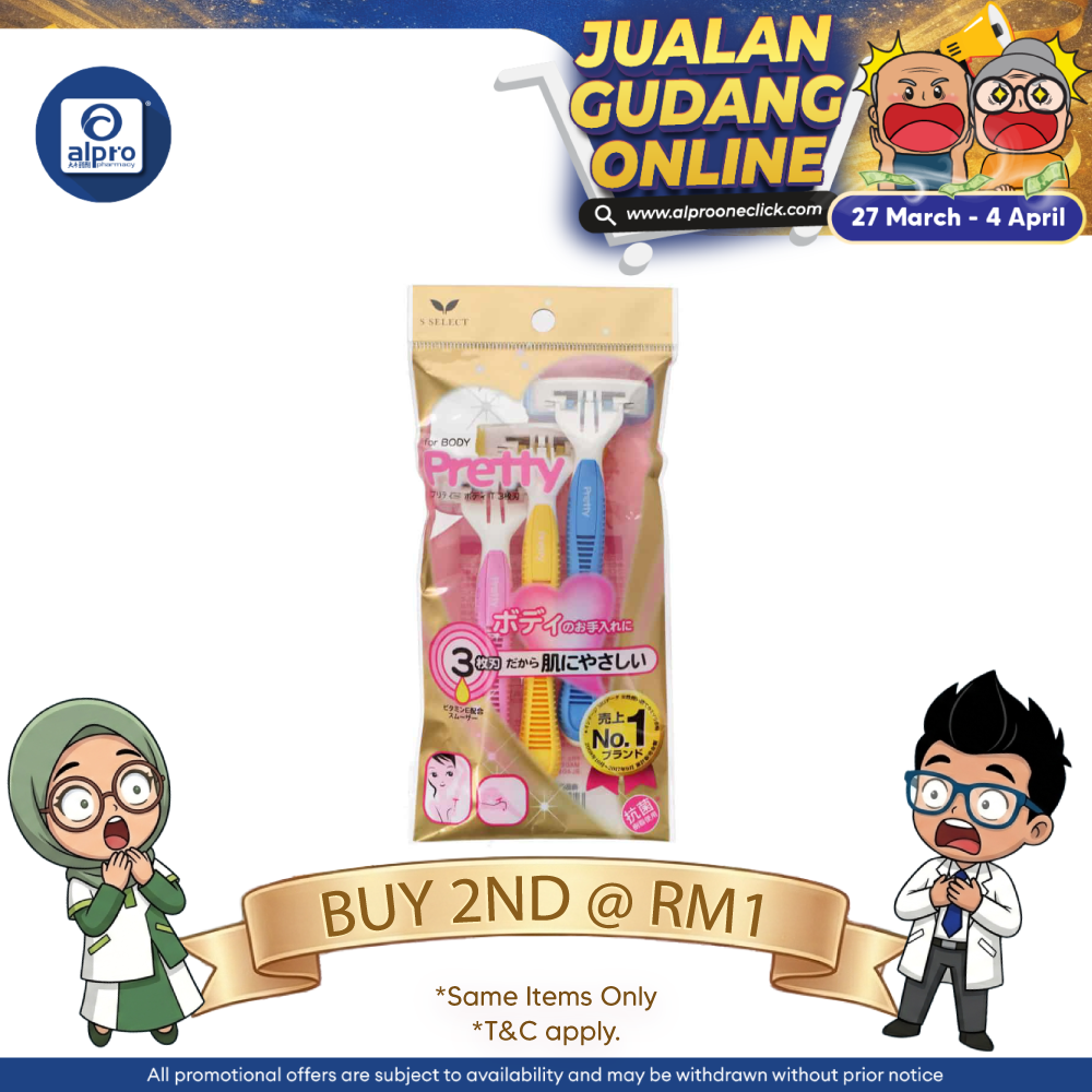 Sugi S Select  T 3 Blades 3s | For body hair removal