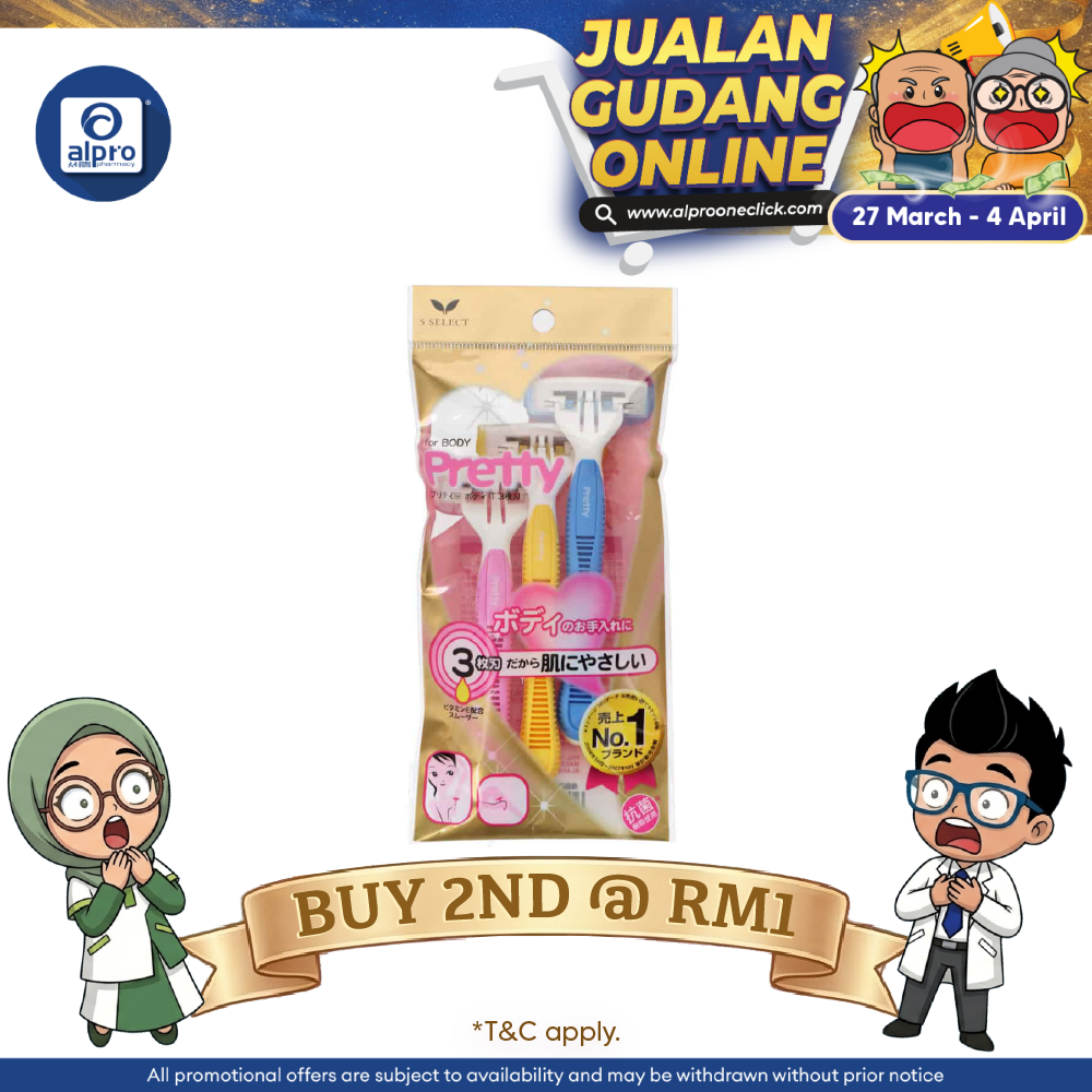 Sugi S Select  T 3 Blades 3s | For body hair removal Sugi