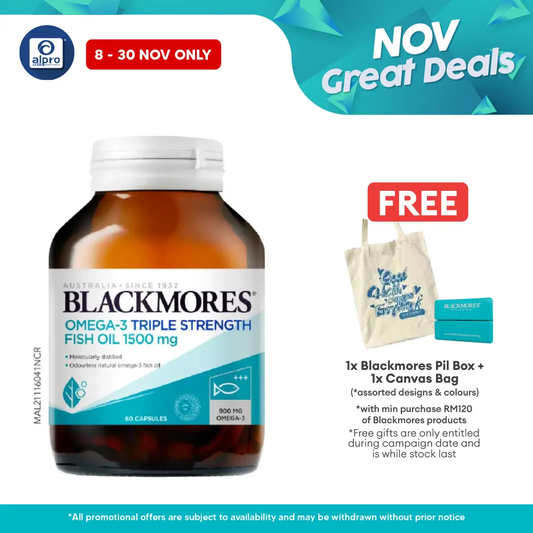 Blackmores Omega 3 Triple Strength Fish Oil 1500mg 60s Blackmores