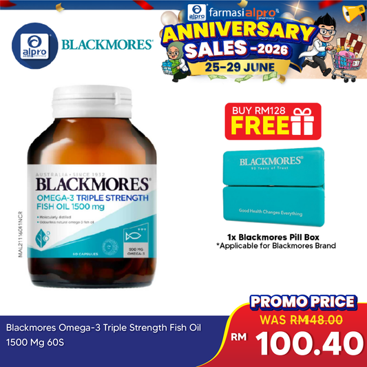 Blackmores Omega 3 Triple Strength Fish Oil 1500mg 60s Blackmores