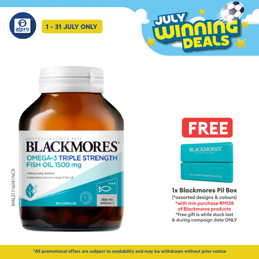 Blackmores Omega 3 Triple Strength Fish Oil 1500mg 60s Blackmores