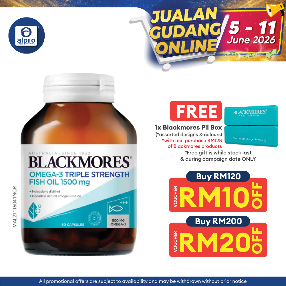 Blackmores Omega 3 Triple Strength Fish Oil 1500mg 60s Blackmores