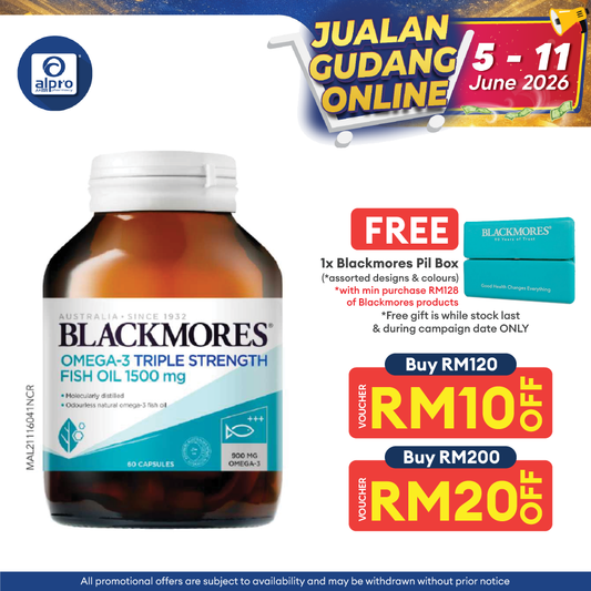 Blackmores Omega 3 Triple Strength Fish Oil 1500mg 60s Blackmores