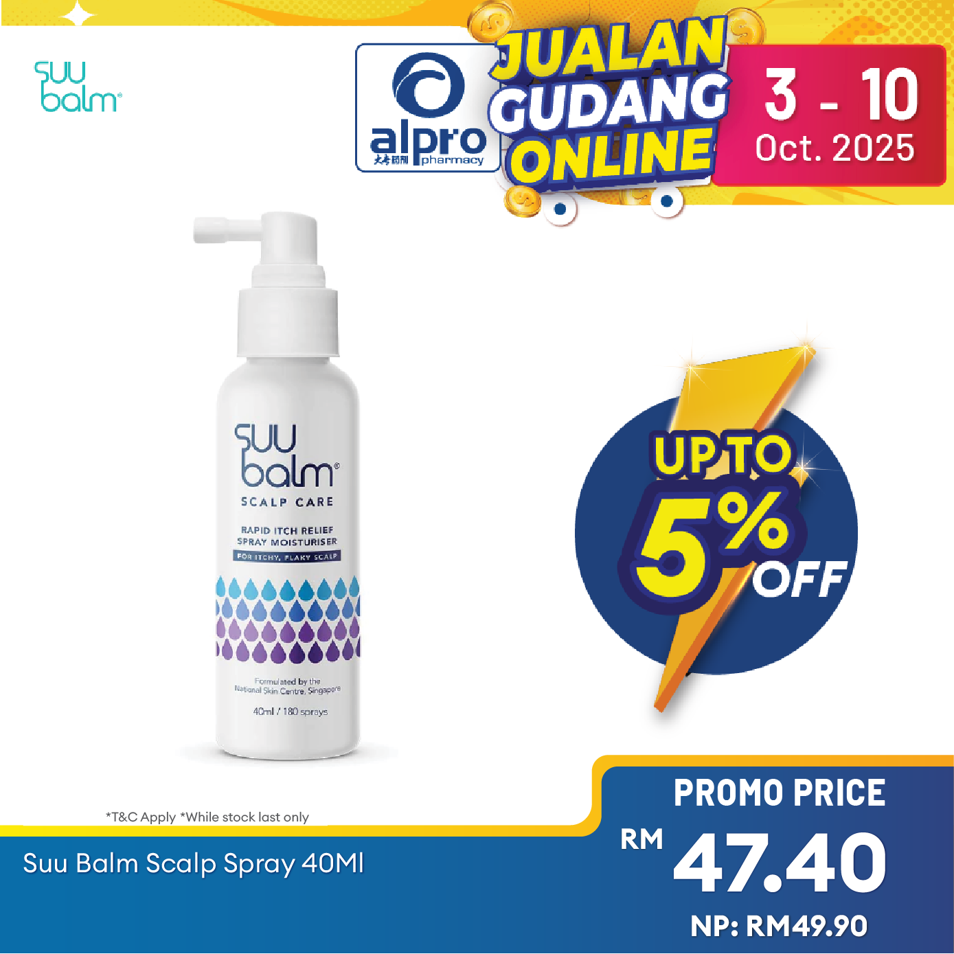 Suu Balm Scalp Spray 40ml | Soothing Suu Balm