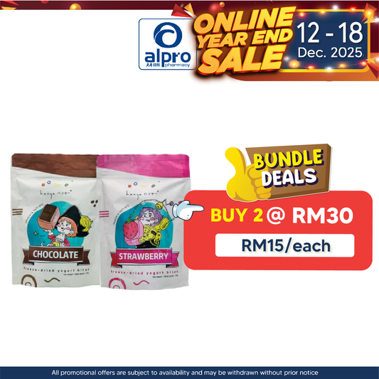 Hanya Freeze-Dried Yogurt 30g (Chocolate/ Strawberry) | Kids Healthy Snacks Hanya