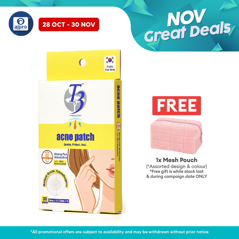 T3 Acne Patch Hydrocolloid (30s) T3