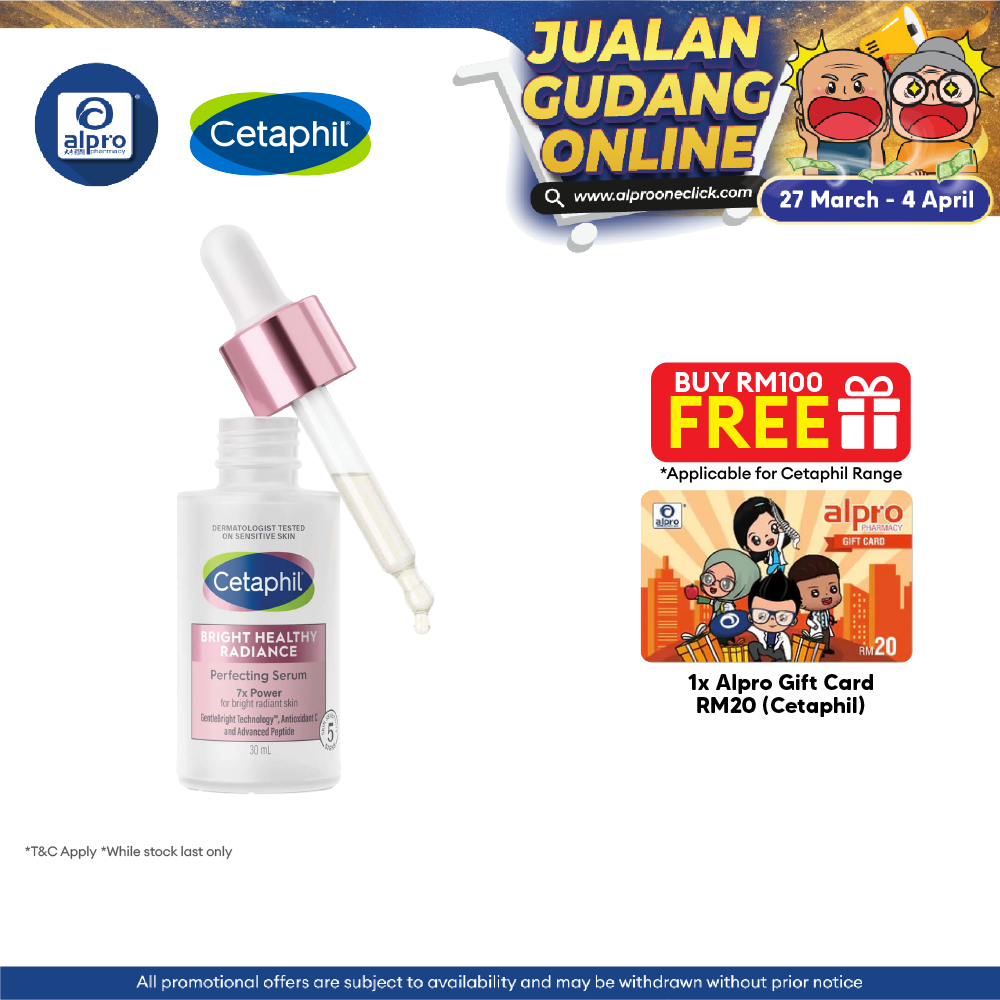 Cetaphil Bright Healthy Radiance Perfecting Serum 30ml | Dark Spot Serum Cetaphil