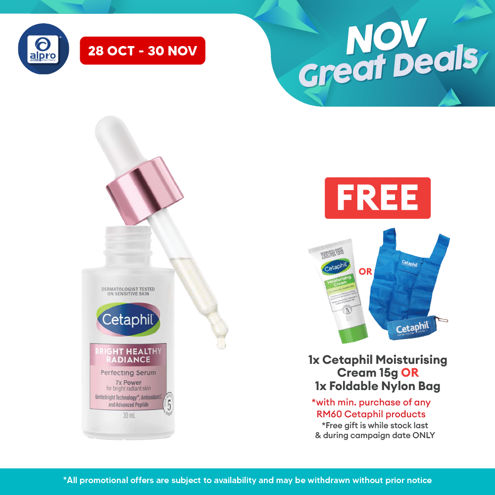 Cetaphil Bright Healthy Radiance Perfecting Serum 30ml | Dark Spot Serum Cetaphil