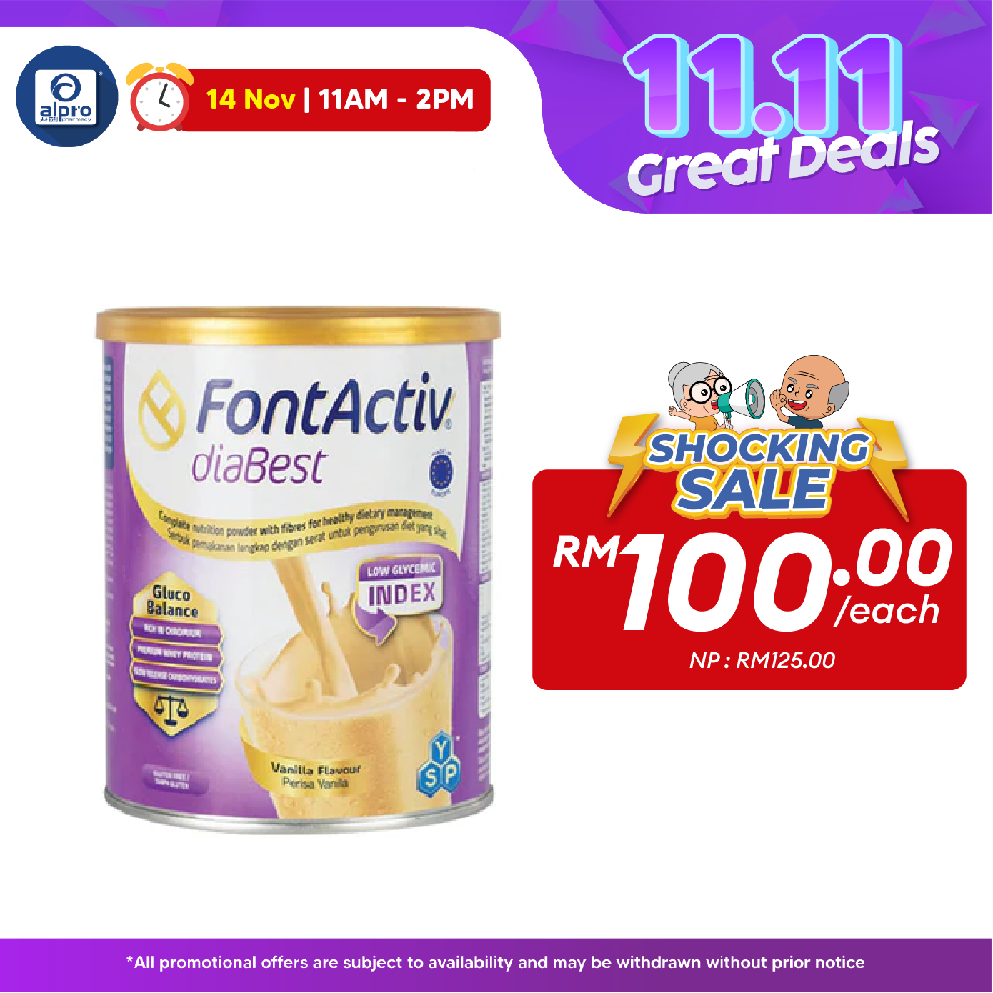 Fontactiv Diabest 800g | Diabetic Formula