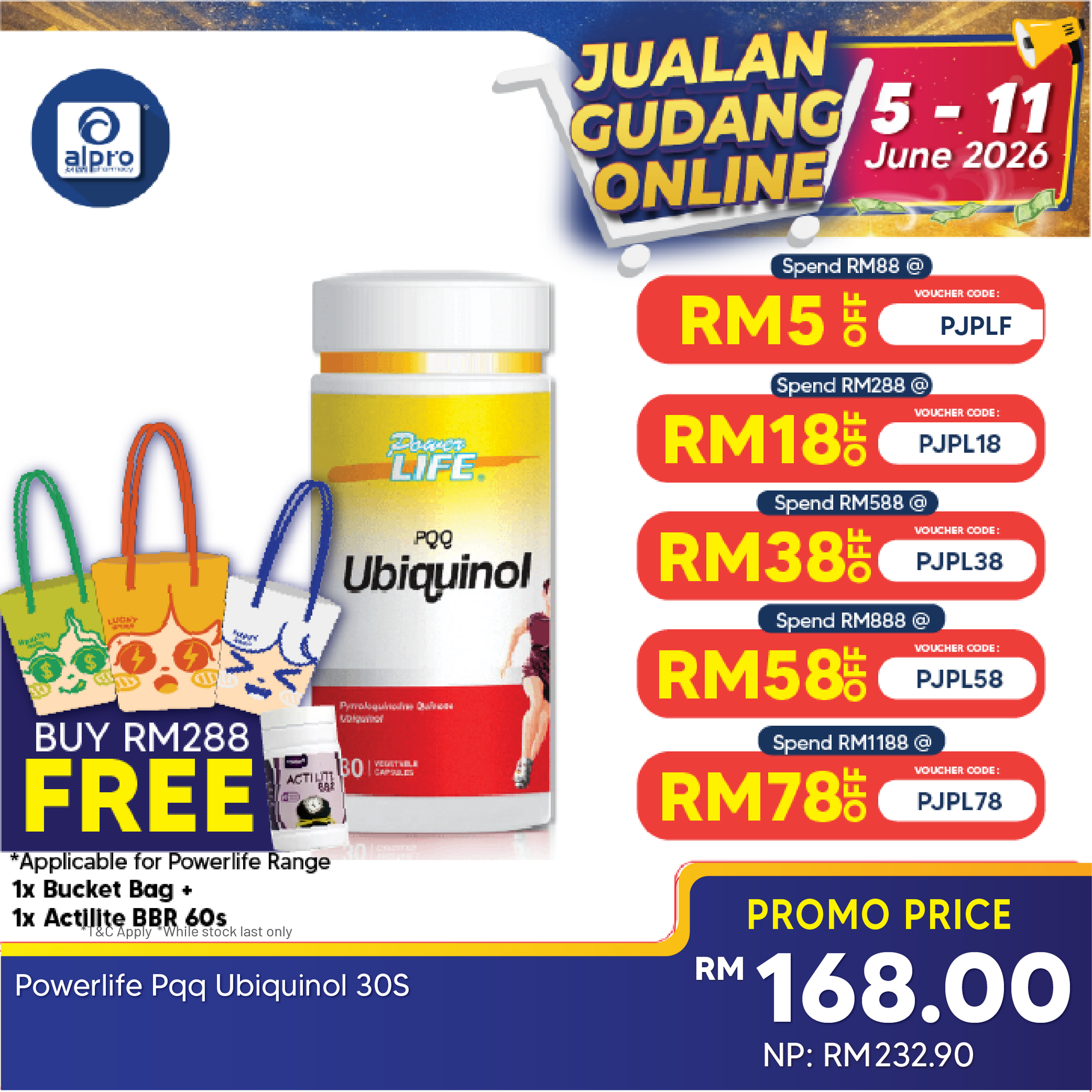Powerlife PQQ Ubiquinol 30s Powerlife