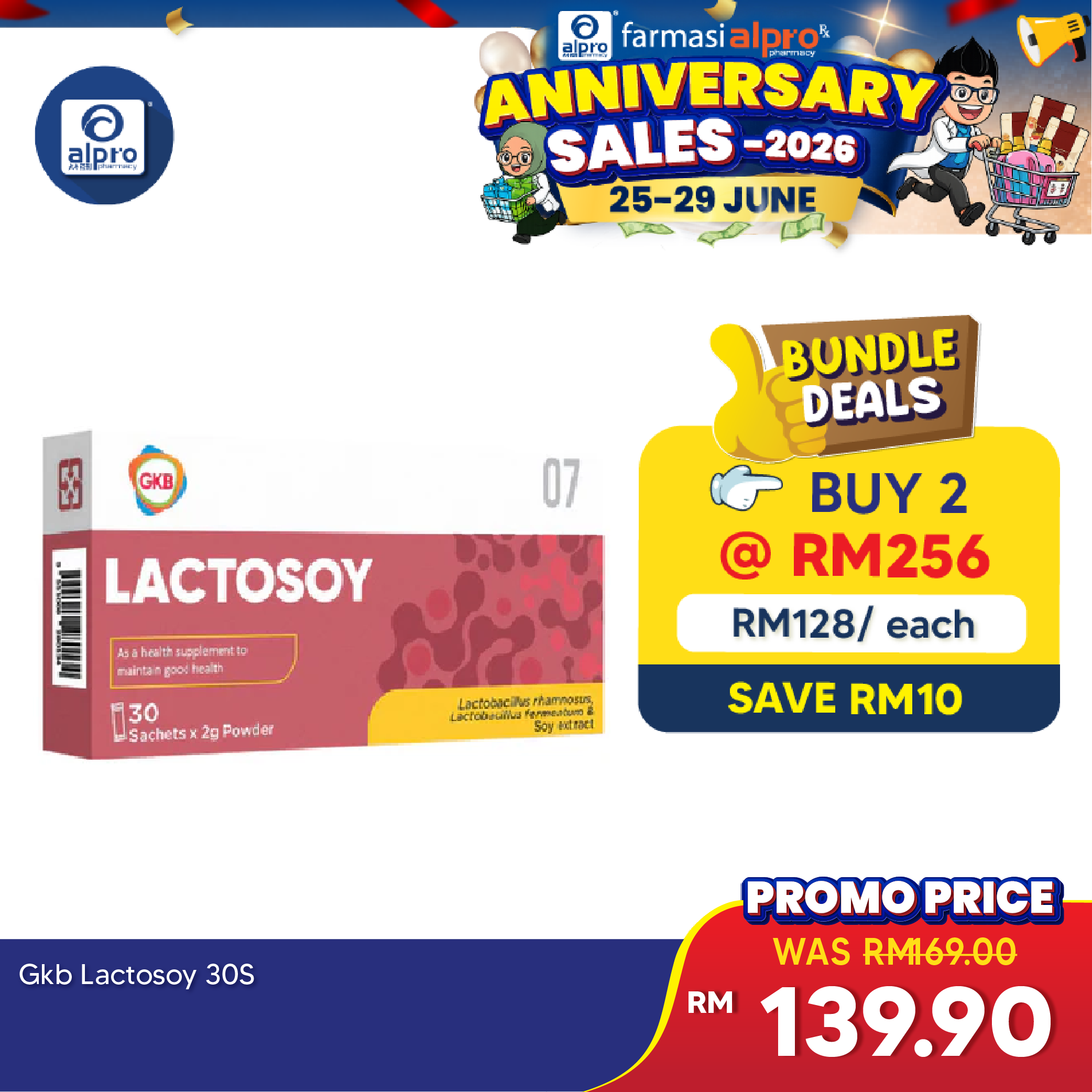GKB Lactosoy Powder 30s GKB
