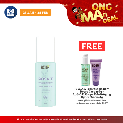 Garden Of Eden Rosa T Anti-Acne Hydra Gel  50ml | Helps Reduce Redness Garden Of Eden