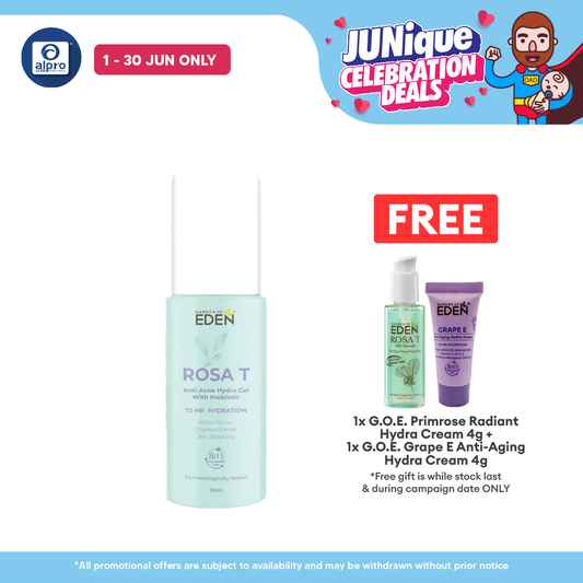 Garden Of Eden Rosa T Anti-Acne Hydra Gel  50ml | Helps Reduce Redness Garden Of Eden