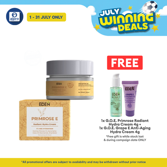 Garden Of Eden Primrose E Radiant Hydra Cream 50g | Boost Skin Radiance Garden Of Eden
